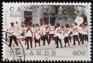 Cayman Islands 1991 used Sc #640 40c Police Band