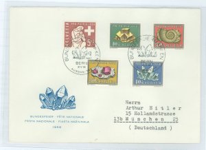 Switzerland B272-6 1958 Semi-postals, FDC Nice cacheted Zumstein=40 SFr