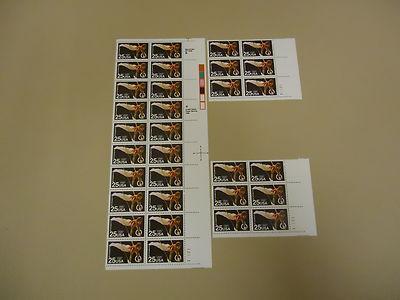 USPS Scott 2380 25c 1988 Olympics Stamps Lot of 3 Plate B...