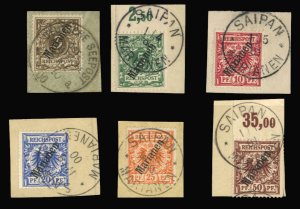 German Colonies, Mariana Islands #11-16 Cat$566.50, 1900 3pf-50pf, set of six...