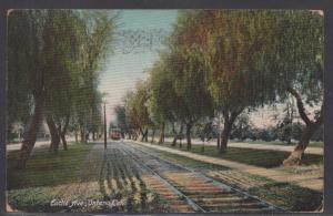 **US RPO Post Card, SC #300, Street Car, Ontario, CA, 8/27/1908 to New York