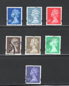 Great Britain #MH264, MH266-8, MH270, MH275, MH279 VF, Used, CV $16.80 ..2480986