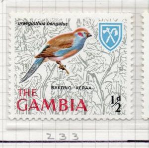 Gambia 1966 Early Issue Fine Mint Hinged 1/2d. 203903