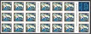 United States #3012a 32¢ Midnight Angel (1995). Pane of 20. MNH