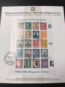 Marshall Island Sheet 1922 - 1925 Regular Series. 1 Mint & 1 F. D. C.