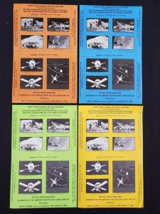 US 1971 ASDA Official Poster Miniatures Souvenir Sheets 2 Perfed,2 Unperfed appr