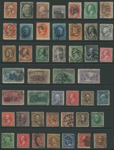 45 Diff used 19th Century - Cat $580.00 - some mixed condition, overall F/VF