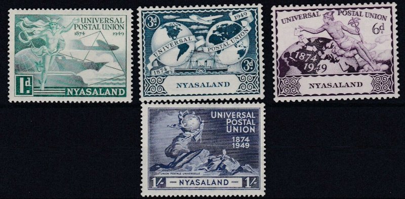 NYASALAND       1949  UPU  SET  MH 