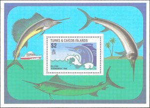 Turks and Caicos Islands #752-756, Cplt Set(5), 1988, Lighthouses, NH