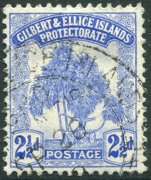 GILBERT & ELLICE ISLANDS-1911 2½d Blue Sg 11 FINE USED V34661