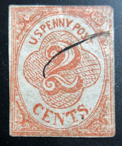 Carrier Stamp  COUNTERFEIT with CERT.