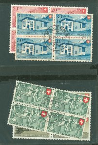 Switzerland #B154-B157 Used Single (Complete Set)