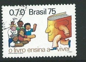 BRAZIL SG1562 1975  DAY OF THE BOOK FINE USED 