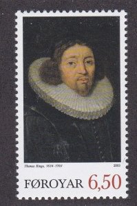 Faroe Islands # 437, Thomas Kingo, Mint NH, 1/3 Cat.