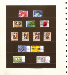 Switzerland lot of VFU stamps 1988 (99)