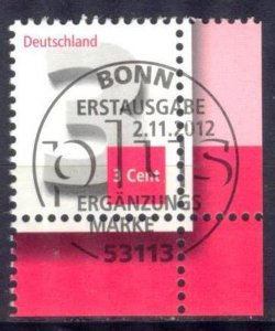 Germany 2012 Definitive Number Drawing Mi. 2964 Used CTO