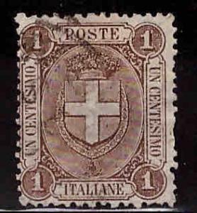 Italy Scott 73 Used 1896 Arms of Savoy