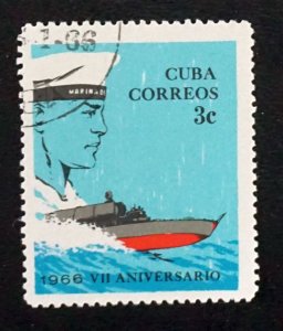 CUBA Sc# 1067  REVOLUTION ANNIVERSARY  3c  1966  used cto