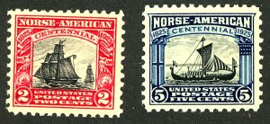 U.S. #620-621 MINT OG NH SET