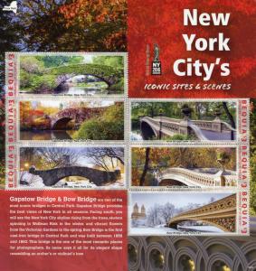 Bequia Gren St Vincent 2016 MNH Stamps New York Sites NY2016 Bridges 6v M/S