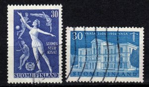 Finland #340, 342   F-VF Used CV $2.50  (X619)