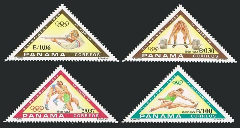 Panama 660A-660D,MNH.Mi 1560-1583. Olympics Los Angeles-1984. Shooting,Wrestling