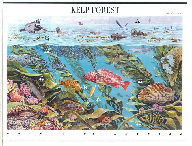 #4423a-j, \Kelp Forest\ MNH,  (Sht-10) .44cent