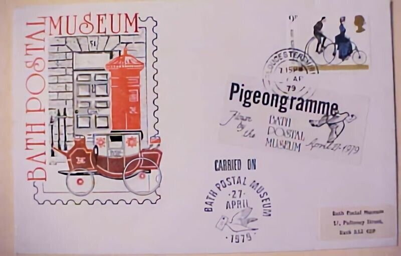 GREAT BRITAIN PIGEON GRAM 1979 AP 27