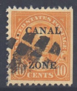 Panama Canal Zone Scott 87 - SG106, 1924  10c used