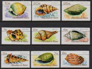 Guinea 1977 Shells VF MNH (729-37)