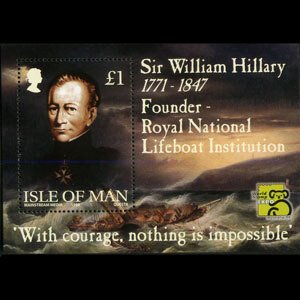 ISLE OF MAN 1999 - Scott# 823 S/S Lifeboats NH