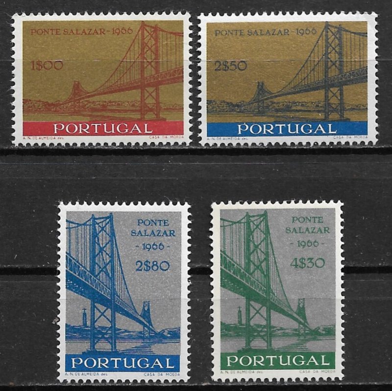 1960 Portugal 976-9 Salazar Bridge C/S MNH