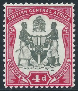 British Central Africa, Sc #46, 4d MH