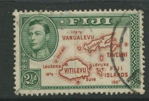 Fiji - Scott 134 - KGVI - Definitive - 1941 - Used - Single 2.1/2p - Stamp