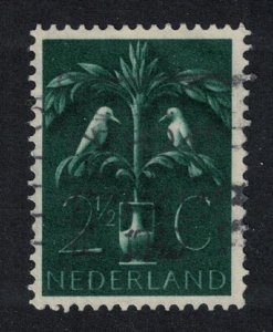 Netherlands Birds in ornamental tree Old Germanic Symbols 1943 Canc SG#574