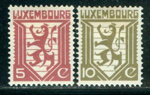 Luxembourg Scott # 195 - 196, mint hr