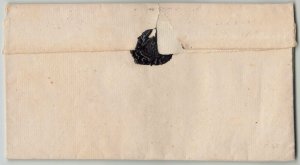 Netherlands c. 1810s GOUDA Straight-Line Stampless Folded Cover