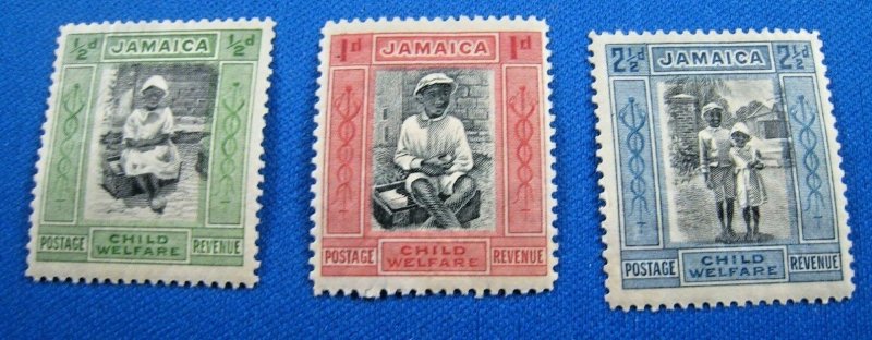 JAMAICA 1923  -  SCOTT # B1-B3   MH    (V2j2)