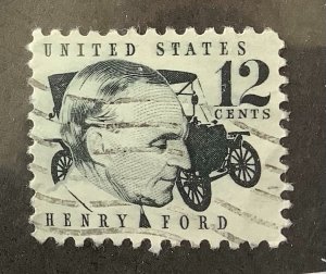 USA 1968 Scott 1286A used - 12c, Prominent Americans, Henry Ford