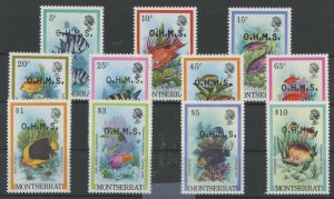 Montserrat #O45-O55 Unused Single (Complete Set)