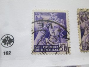Italian Socialist Republic #27 used  2024 SCV = $0.25