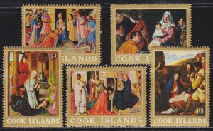 Cook Islands Scott 170-74 complete set F to VF mint OG NH.