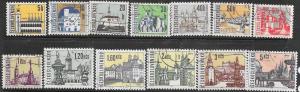 Czechoslovakia #1345-1353 Complete set  (CTO)  CV $3.25