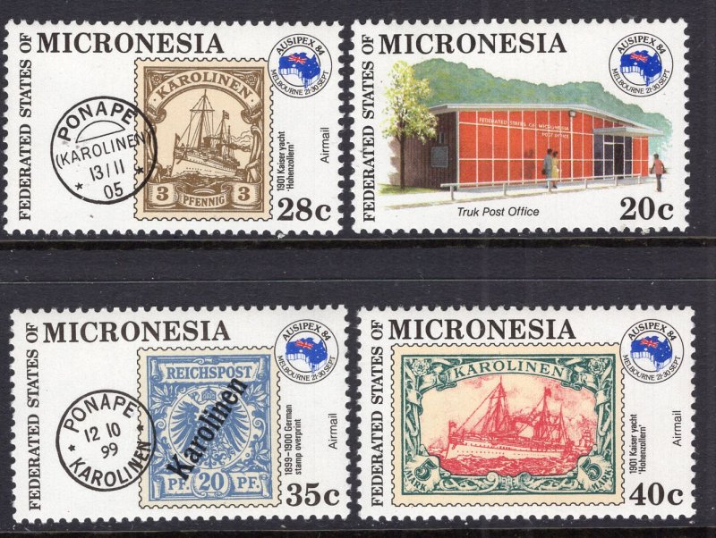 Micronesia 21,C4-C6 Stamp on Stamp MNH VF