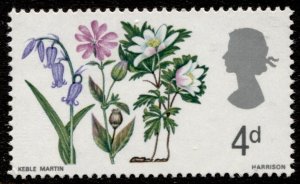 GB Stamps #491 MINT OG NH FLOWERS