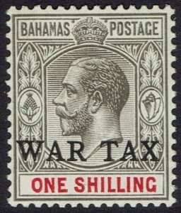 BAHAMAS 1918 KGV WAR TAX 1/-