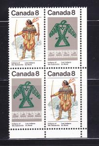 Canada 577a Block MHR Indians