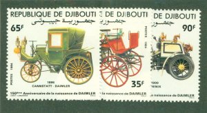 DJIBOUTI 585-7 MNH CV $4.65 BIN $2.80