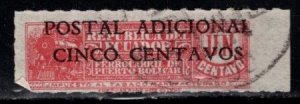 Ecuador - #RA44 Tobacco Stamp Surcharged - Used