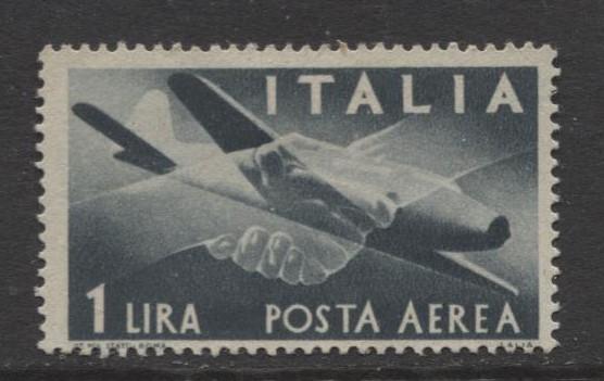 Italy - Scott C106 - Air Post -1945 - MVLH - 1 Lira Stamp